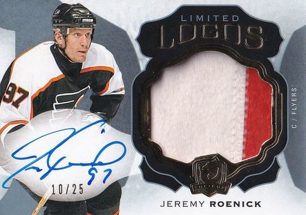 AUTO patch karta JEREMY ROENICK 16-17 UD The CUP Limited Logos /25